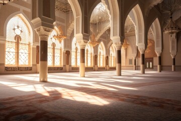 Fototapeta premium Architecture building flooring mosque.