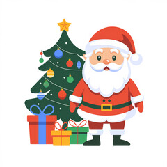 santa claus with gifts
