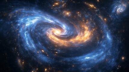 swirling lights and ethereal shapes, embodying the celestial beauty of a starry night