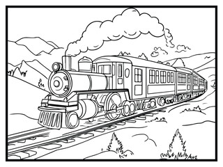 coloring pages cute transportation kids funny