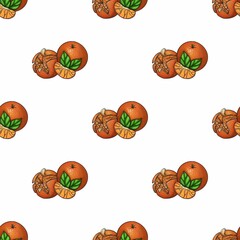 Small Seamless Pattern Design with Tangerine