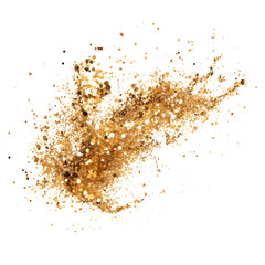 falling gold sparkles