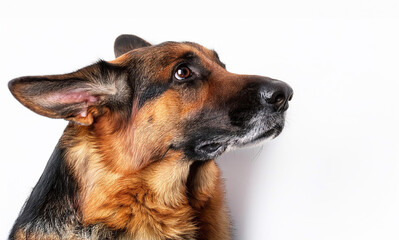 Fototapeta premium German shepherd dog isolated