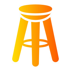 stool gradient icon