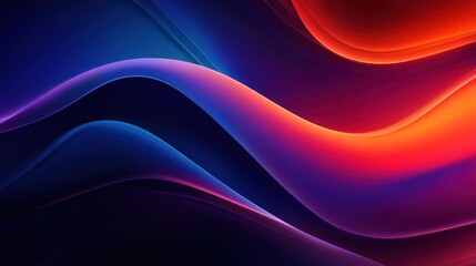 Abstract  Waves in Vibrant Colors