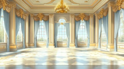Fototapeta premium Elegant Ballroom Interior