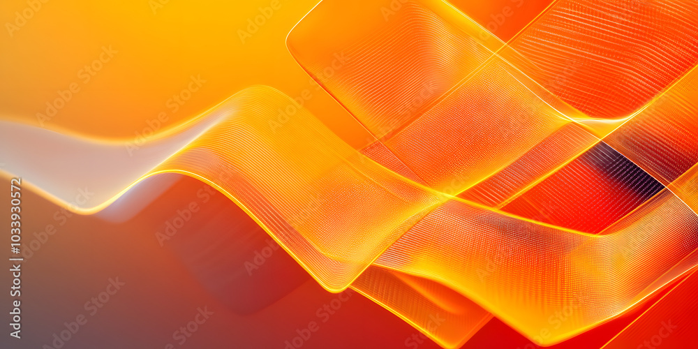Canvas Prints abstract orange technology line background