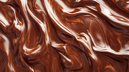 Naklejka premium beautifully detailed background of melted chocolate mass,