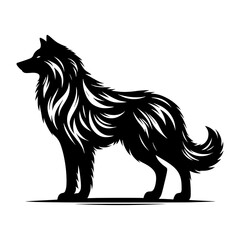 Wolf vector silhouette 