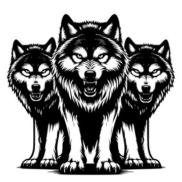 Wolf clip art preview