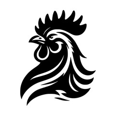 Chicken head silhouette 