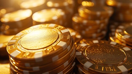 Golden Casino Chips