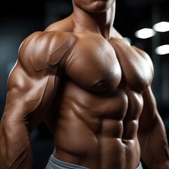 Fototapeta premium muscular male torso