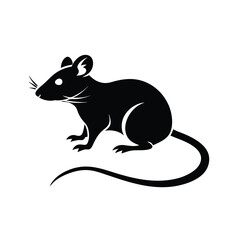 Mice Rat Silhouette Icon Vector Design Modern Logo