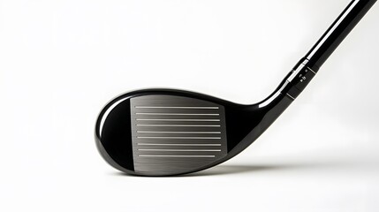 Face of Fairway Wood Golf Club on White Background. 