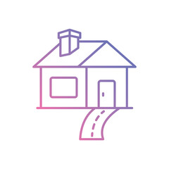 Driveway vector icon stock illustration