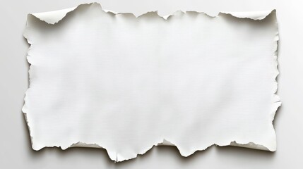 Obraz premium Torn White Textured Paper Background