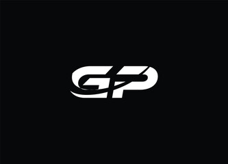 GP letter initial logo design and monogram logo