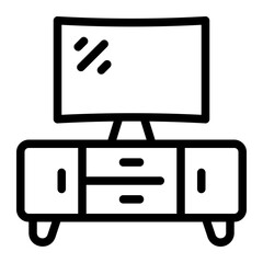 tv table line icon