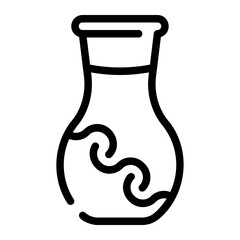 vase line icon