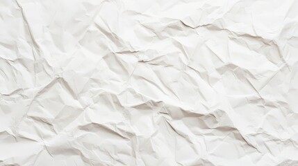 Obraz premium Crumpled White Paper Background Texture