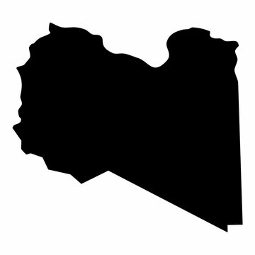 recommend clip art: Libya map silhouette. Design image