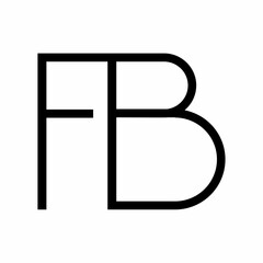 FB letter logo design image