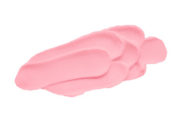 Isolated pink clay texture on transparent background.