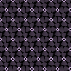 Fototapeta premium Pattern of abstract flowers, petals, purple background, wrapping paper.