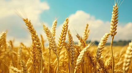 Beautiful Wheat Field, Generative AI