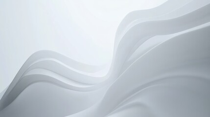 Abstract White Waves