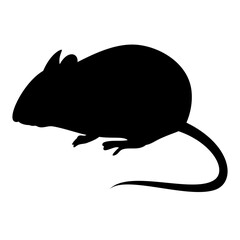Mouse animal silhouette. Vector image