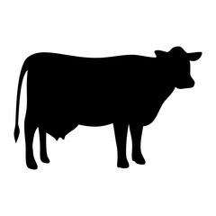 Cow animal silhouette. Design image