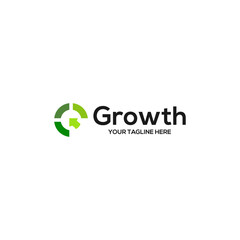Growth logo and rise logo. Technology, software, finance, investment, suitable for your design need, logo, illustration, animation, etc.
