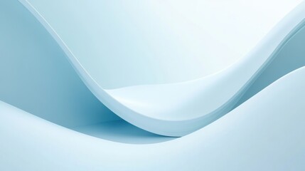 Abstract Blue Waves Background