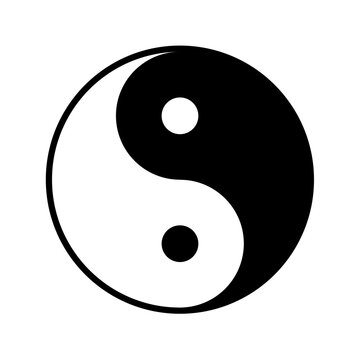 recommend clip art: Yin and yang symbol. Vector image