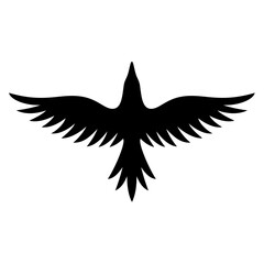 Crow animal silhouette. Vector image