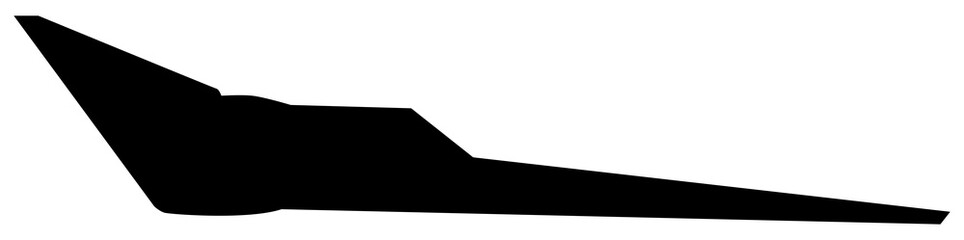 Silhouette of the Jet Fighter, Fighter Aircraft, are military aircraft designed primarily for air-to-air combat. Format PNG