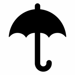 Umbrella icon silhouette. Design image © Sakiman