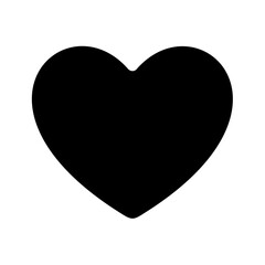 Heart pocker icon silhouette. Vector image