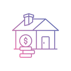 Real Estate Investment vector icon stock illustration