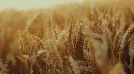 Fototapeta premium Beautiful Wheat Field, Generative AI