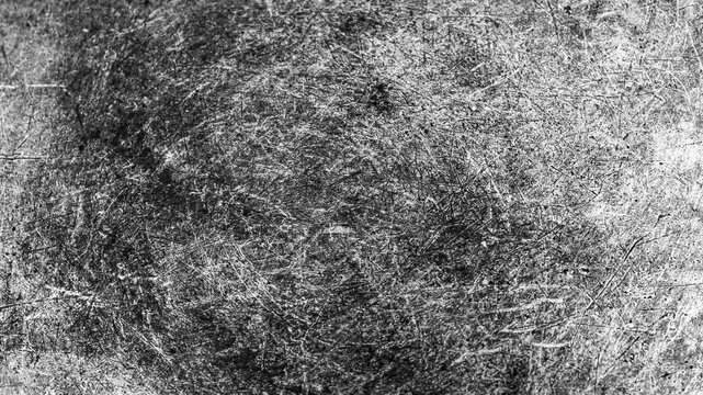 Black and white scratched metal. Gray metal surface in stripes,animation.