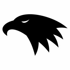 Eagle head animal silhouette image