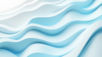 Obraz premium Abstract Blue and White Wavy Pattern