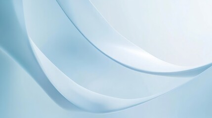 Abstract Light Blue Curved Lines