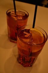 glasses of aperol