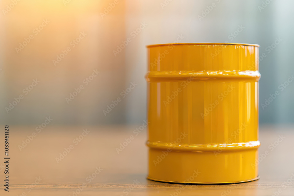 Poster Exploring the versatile applications of a yellow storage barrel in various industries and everyday life