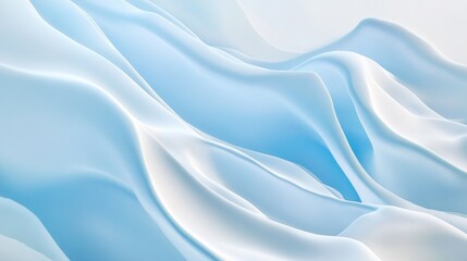 Obraz premium Abstract Blue and White Waves
