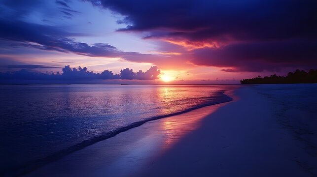 blue see and white sand of the mnemba atoll. 